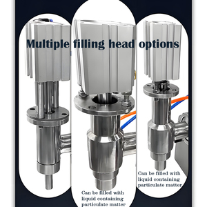 Mini machines de remplissage de pâte liquide semi-fluide bon marché <span class=keywords><strong>machine</strong></span> de ligne de station de remplissage de jus de détergent de lessive d'huile d'eau - Product Image 3
