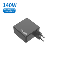 Chargeur mural rapide 140W GaN PD QC3.0 USB-C pour ordinateurs portables, tablettes et écouteurs Android – Nouvelle arrivée 2026