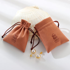 Pochettes pour cordon coulissant, en velours, 100 pièces, emballage personnalisé, pour bijoux, vente en gros - Product Image 3