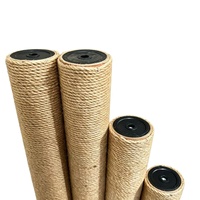 Colonne à gratter pour chat en sisal, tour cylindrique avec base pour l'exercice et la relaxation des chats d'intérieur, meuble à gratter pour chat