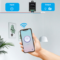 220v sans fil rf 433 solaire tuya maison intelligente wi-fi lumières électriques télécommandes interrupteurs muraux smart wifi tuya commutateur wifi intelligent
