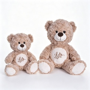 Ours en peluche personnalisés mère et bébé, ensemble d'ours en peluche, paire d'ours en peluche, ensemble d'ours en peluche à poils bouclés - Product Image 1