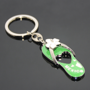 Llavero 3D con Diseño de Playa, Flores y México, Recuerdo Turístico, Regalo de Viaje, Llavero Metálico Promocional Personalizado de México - Product Image 4