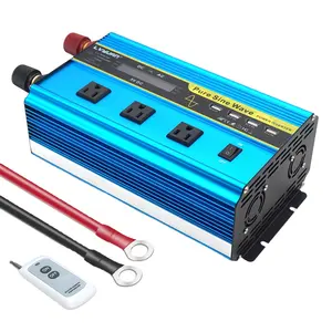 Manufacture inverter dc to ac 50Hz/60Hz 1600W 3000w 12v Inverter Pure Sine Wave DC 24V to AC 110V Power Inverter