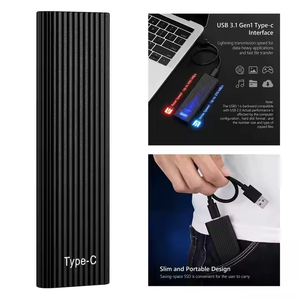 حافظة ألومنيوم sd USB محمولة من شركة تصنيع المعدات الأصلية NGFF NVME حاوية محركات أقراص صلبة <span class=keywords><strong>M</strong></span>.2 إلى 2 T للكمبيوتر المحمول وhdf - Product Image 3