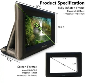 Pantalla de TV Inflable para Fiestas, Ver Deportes, Cine al Aire Libre, Pantallas para Ver Televisión y Películas - Product Image 5