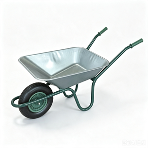 60 L 120 kg Steel Garden Wheelbarrow Hand Cart Utility <b>Trolley</b> for Landscaping 16 in wheel - Product Image 1