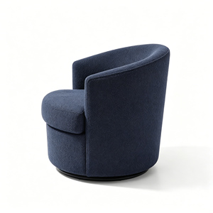 <span class=keywords><strong>Fauteuil</strong></span> Pivotant CARLFORD 360° en Tissu, Canapé d'Hôtel Rotatif pour Salon et Chambre, Décoration Douce de Table Basse - Product Image 3