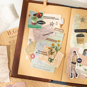 Lot <span class=keywords><strong>de</strong></span> 28 papiers décoratifs gaufrés, série Old Dreams, décorations <span class=keywords><strong>de</strong></span> fond <span class=keywords><strong>de</strong></span> style vintage pour carnets faits main - Product Image 4