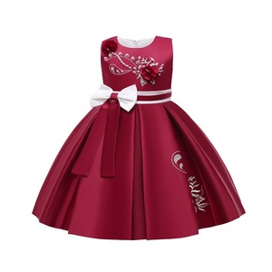 ZY005 Robes en coton pour bébés, designs tendance, nouvelle arrivée, petites robes en velours pour filles, robes de mariage pour enfants - Product Image 5