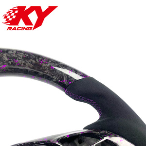 Volante Deportivo Personalizado de Fibra de Carbono Forjado en Color Morado para Mazda 3, Mazda 6, Axela, CX-3, CX-5, CX4, CX8, CX30, CX50, ATENZA - Product Image 2