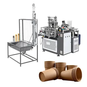 Wzfq 1600a Máquina de corte e rebobinamento de recipientes de copos de papel descartáveis totalmente automática de venda quente