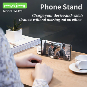 แบตเตอรี่สำรองพก<span class=keywords><strong>พา</strong></span> <span class=keywords><strong>Maimi</strong></span> OEM 30000mAh พร้อมสายชาร์จในตัวและขาตั้งโทรศัพท์ ความจุสูง สำหรับขายส่ง - Product Image 6