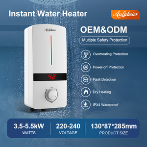 Calentador <span class=keywords><strong>de</strong></span> <span class=keywords><strong>Agua</strong></span> Eléctrico para Salón, Calentamiento Rápido, Compacto, Fácil Instalación para Hogar, Baño y Cocina - Product Image 2