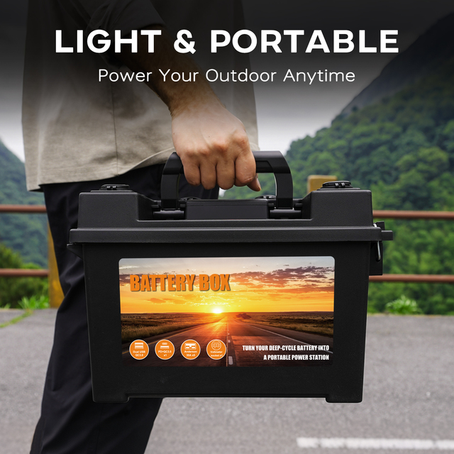 Solar Powered Dual USB Battery Case 2kWh AAA Ultra Strong Polypropylene Outdoor Camping Hunting BOMAN PB007A Overload Protection