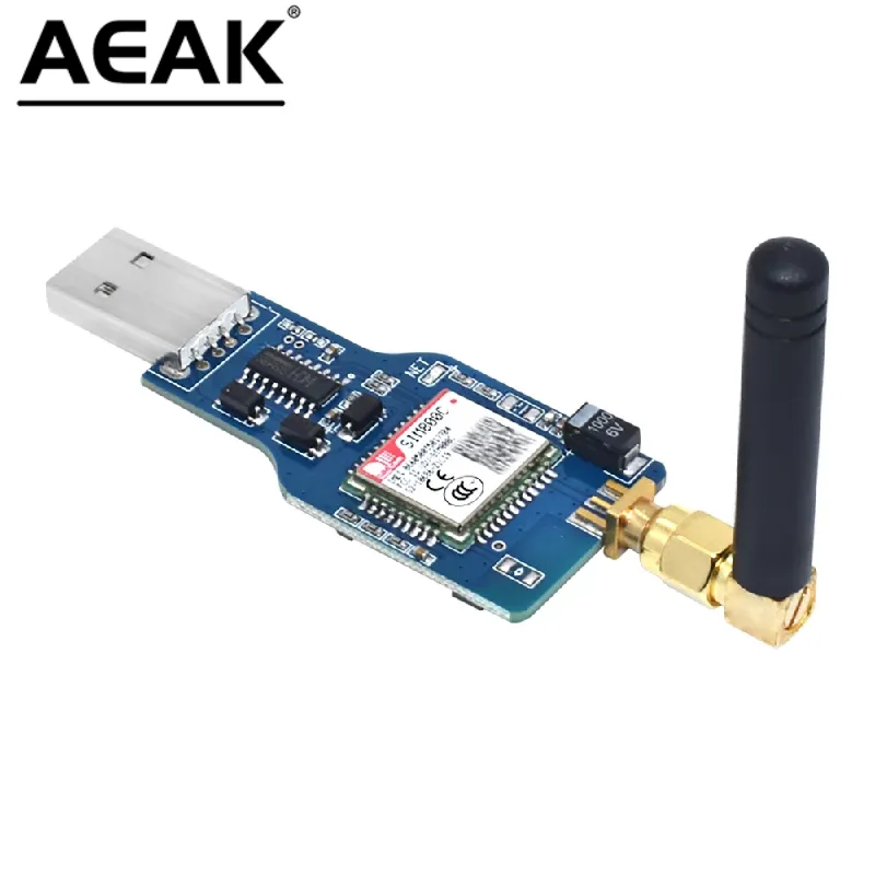 USB to GSM Module Quad-band GSM GPRS SIM800 SIM800C Module For Wireless BT Module SMS Messaging With Antenna