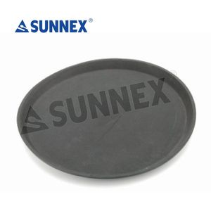 Pour Sunnex gros rond anti-dérapant plateau de service bon prix fibre de verre marron petit plateau antidérapant - Product Image 5