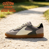 Chaussures de sport personnalisées pour hommes en daim, baskets personnalisables avec votre propre marque, chaussures décontractées fines, design entièrement personnalisé