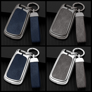 Étui de protection pour <span class=keywords><strong>clé</strong></span> de voiture en métal et cuir pour <span class=keywords><strong>Audi</strong></span> A1 <span class=keywords><strong>A3</strong></span> A4 A5 A6 A7 Q3 Q5 S6 B6 B7 B8 C6 <span class=keywords><strong>8P</strong></span> 8V 8L TT RS, accessoires personnalisés avec logo de voiture - Product Image 6
