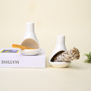 Support en céramique pour brûleur d'encens, plateau de combustion de sauge et porte-Palo Santo péruvien en gros - Product Image 5