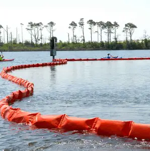 Barrière de retenue d'huile flottante en pvc, 1 pièce, barrière écologique pour la pollution de la mer
