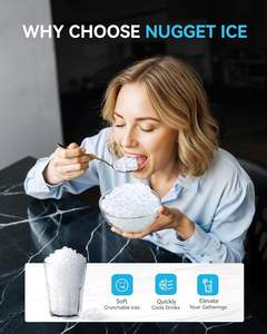 Euhomy Comptoir 40lbs/24H Machine à glaçons intelligente de haute qualité <span class=keywords><strong>Nugget</strong></span> Machine à glaçons sonique portable avec contrôle par application - Product Image 4