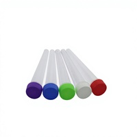 Tube conique rond en plastique de 98 mm et 120 mm avec bouchon de sécurité enfant, couleur et logo personnalisés, livraison directe d'usine