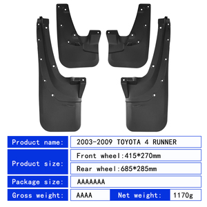 Garde-boue pour Toyota 4 <span class=keywords><strong>Runner</strong></span> 2003-2009, garde-boue en PP, accessoires de voiture, protection contre les éclaboussures - Product Image 5