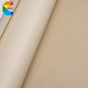Giá cả cạnh tranh Dệt tự nhiên kết cấu hình nền 100% Vinyl chất liệu không thấm nước PVC tường giấy cho cải tạo nhà tường trang trí nội thất - Product Image 2