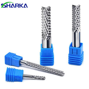 مطحنة نهاية عالية الأداء ، قاطع طحن متعدد الفينيل ، كربيد الذرة ، راوتر بت عرقوب 1 8 6 8 10 12 ألومنيوم - Product Image 1