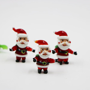 Figura de Papá Noel de Cristal para Navidad, Estatua con Bolsa de Regalo, Adorno Decorativo para el Hogar - Product Image 3