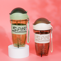 Bouteille shaker multicolores avec boule mélangeuse assortie, anti-fuite et antidérapante, en vrac, pour les passionnés de fitness