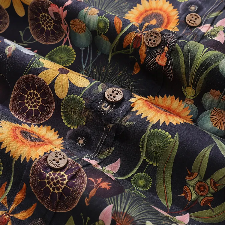 Manufaktur Großhandel beste blumige hawaiianische Hemden Lieferant Mann mit Aufdruck