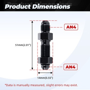 Adaptador de Aleación de Aluminio AN4 AN12 Macho-Hembra, Conector de Enfriador de Aceite de 0 Grados y 90 Grados para Modificación Automotriz - Product Image 2