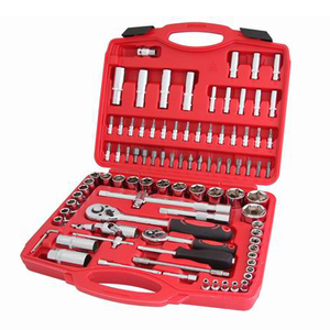Kinbox 94PCS 1/4 "& 1/2" DR. Boîte <span class=keywords><strong>à</strong></span> outils professionnelle de jeu de <span class=keywords><strong>douilles</strong></span> de mécanicien - Product Image 1