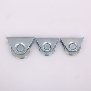 Rouleau de roue universel en acier polyvalent de 100mm avec rainure U/V/Y pour <span class=keywords><strong>rail</strong></span> de guidage de piste de clôture de porte coulissante extérieure - Product Image 1