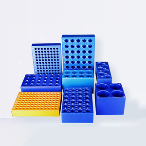 Bloque de refrigeración de aluminio de grado laboratorio de 96 pocillos de 0,2 ml, placa <span class=keywords><strong>PCR</strong></span> y bloque de refrigeración de microtubos, Mini caja de hielo de laboratorio, caja de hielo aislada - Product Image 3