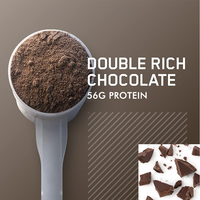 Gainer de masse 100% protéiné en poudre, saveur brownie au chocolat, 500g, pour la croissance musculaire