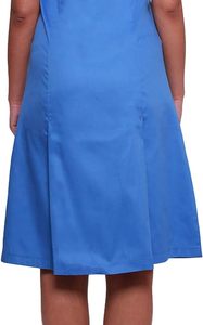 Healthcare <strong>UK</strong> Nurse Women Zip Front Round Collar <strong>Dress</strong> Blue Stripe White Trim Uniform Ladies Materity Healthcare <strong>Tunic</strong> - Product Image 3