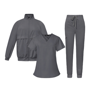 2025 Wholesale Customized Stretch Comfort Zipper Jacket Pockets 3/4/5-in-1 <strong>Scrubs</strong> Men Women Medical Nursing <strong>Scrub</strong> <strong>Uniform</strong> Set - Product Image 6