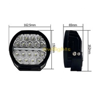 Nouveau phare de travail LED semi-rond en gros pour usine, ambre/blanc, 7 pouces, 12V 90W, feu de conduite DRL 4x4 4WD tout-terrain