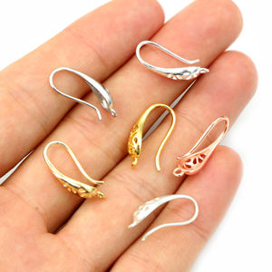 10pcs ( 5pairs) 20x11mm Matte Silver Plated and Gold <strong>Color</strong> Ear Hooks Earring <strong>Wires</strong> for Handmade Women <strong>Fashion</strong> Jewelry Earrings - Product Image 2