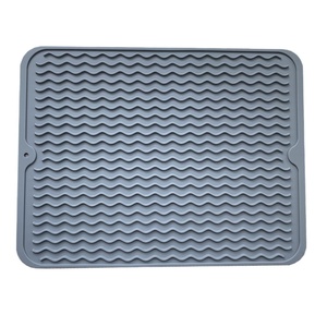 Hot Waterproof <b>Large</b> Silicone Dish Drying <b>Mat</b> 30*40 Heat Resistant Drying Pad Dishwasher Safe Draining <b>Mat</b> for Kitchen - Product Image 3