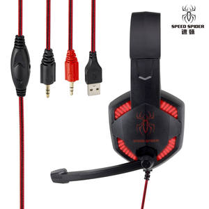 游戏耳机立体声环绕声耳机发光二极管光噪声消除耳机与电脑兼容 - Product Image 3