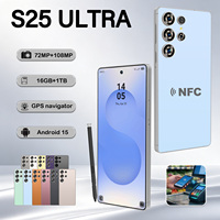 Smartphone OEM S25 Ultra 5G LTE 7,3 Inci HD Deca Core OLED Kamera 108MP Versi Global Android 15 Terbaru NFC