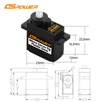Mini 9gr Micro Servo Plastic Gear 1.8Kg Servo Rc Hobby Deel Robot Kit 9G Servomotor