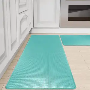 Tapetes de assoalho cozinha lavável tapete PVC antiderrapante impermeável e à prova de óleo cozinha piso mat comfart mat