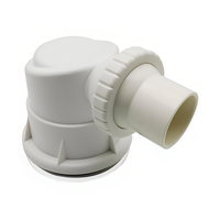 Guida 7110920307 Nouveau design, drain de sol en plastique ABS blanc pour salle de bain avec couvercle floral plaqué ABS