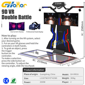 Simulador <span class=keywords><strong>de</strong></span> <span class=keywords><strong>Juego</strong></span> <span class=keywords><strong>de</strong></span> Duelo VR para Parques <span class=keywords><strong>de</strong></span> Diversiones, Realidad Virtual 9D, <span class=keywords><strong>Juego</strong></span> <span class=keywords><strong>de</strong></span> Disparos para 2 Jugadores, Último Modelo en Venta - Product Image 6