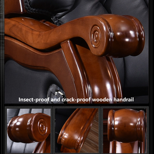 เฟอร์นิเจอร์สำนักงานหรูหราสไตล์ดั้งเดิม หนังแท้ ปรับเอนได้ตามหลักสรีรศาสตร์ สำหรับผู้บริหาร - Product Image 4